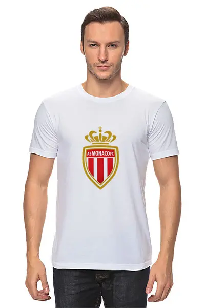 Заказать мужскую футболку в Москве. Футболка классическая AS Monaco от THE_NISE  - готовые дизайны и нанесение принтов.