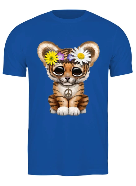 Заказать мужскую футболку в Москве. Футболка классическая Тигр мира от skynatural - готовые дизайны и нанесение принтов.