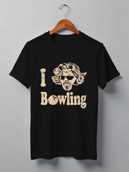 Заказать мужскую футболку в Москве. Футболка классическая Love Bowling от skynatural - готовые дизайны и нанесение принтов.