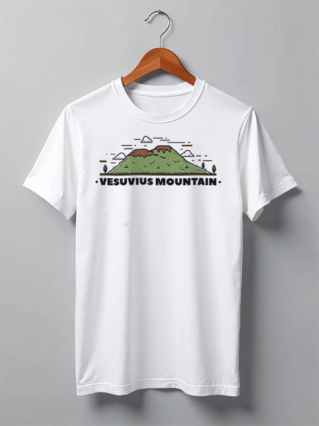 Заказать мужскую футболку в Москве. Футболка классическая Mountains от oneredfoxstore@gmail.com - готовые дизайны и нанесение принтов.