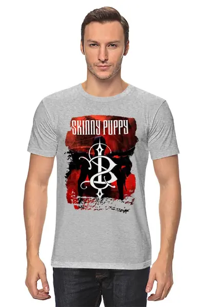 Заказать мужскую футболку в Москве. Футболка классическая Skinny Puppy от OEX design - готовые дизайны и нанесение принтов.
