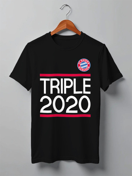 Заказать мужскую футболку в Москве. Футболка классическая FC Bayern Munchen | Champions of Europe 2020 от 0x000000123 - готовые дизайны и нанесение принтов.