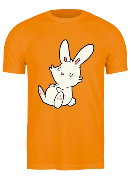 Заказать мужскую футболку в Москве. Футболка классическая Chill Bunny от skynatural - готовые дизайны и нанесение принтов.
