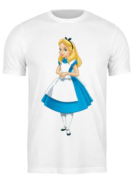 Заказать мужскую футболку в Москве. Футболка классическая Алиса от YellowCloverShop - готовые дизайны и нанесение принтов.