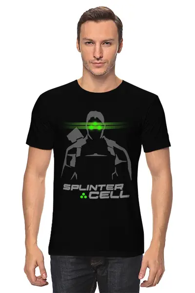 Заказать мужскую футболку в Москве. Футболка классическая Splinter Cell от geekbox - готовые дизайны и нанесение принтов.