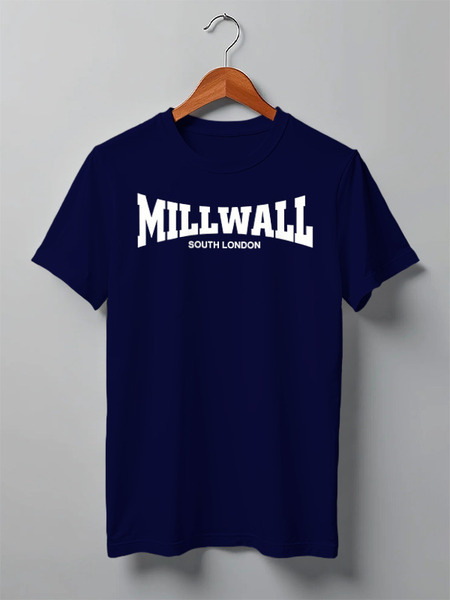 Заказать мужскую футболку в Москве. Футболка классическая Millwall South London от Millwall Supporters Club Russia - готовые дизайны и нанесение принтов.