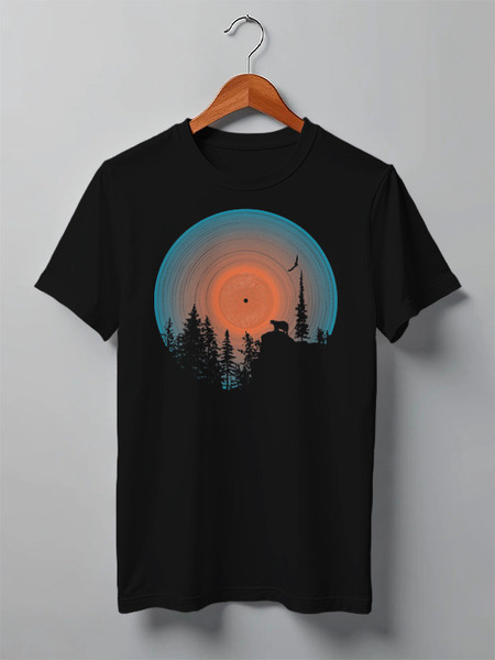 Заказать мужскую футболку в Москве. Футболка классическая Forest Vinyl от oneredfoxstore@gmail.com - готовые дизайны и нанесение принтов.