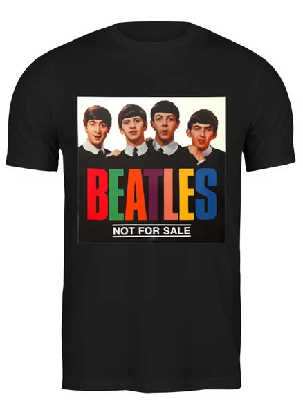 Заказать мужскую футболку в Москве. Футболка классическая The Beatles  от cherdantcev - готовые дизайны и нанесение принтов.
