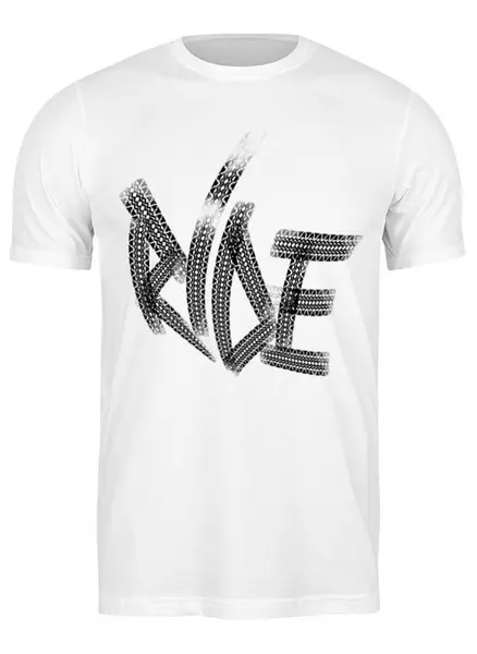 Заказать мужскую футболку в Москве. Футболка классическая Mountain Bike от oneredfoxstore@gmail.com - готовые дизайны и нанесение принтов.