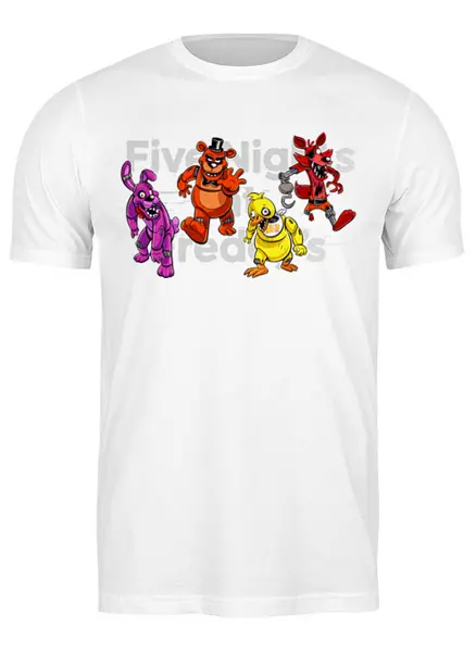 Заказать мужскую футболку в Москве. Футболка классическая ✪ Five Nights at Freddy's ✪ от balden - готовые дизайны и нанесение принтов.