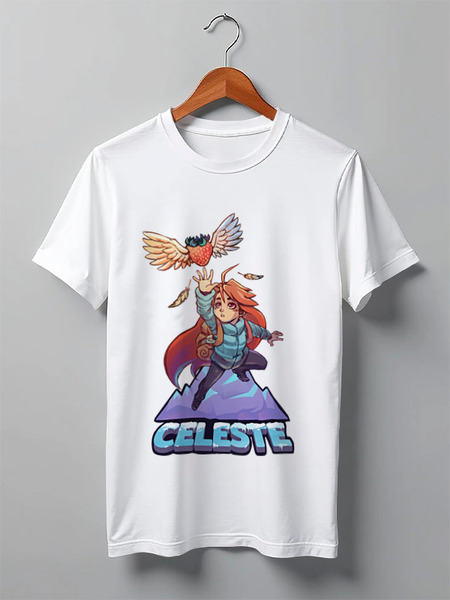 Заказать мужскую футболку в Москве. Футболка классическая Celeste game от Елена Елена - готовые дизайны и нанесение принтов.