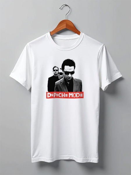 Заказать мужскую футболку в Москве. Футболка классическая Depeche Mode - The Band от Black Pimpf - готовые дизайны и нанесение принтов.