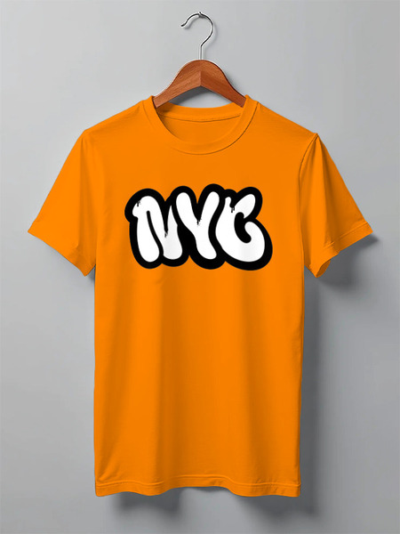Заказать мужскую футболку в Москве. Футболка классическая New York City от skynatural - готовые дизайны и нанесение принтов.
