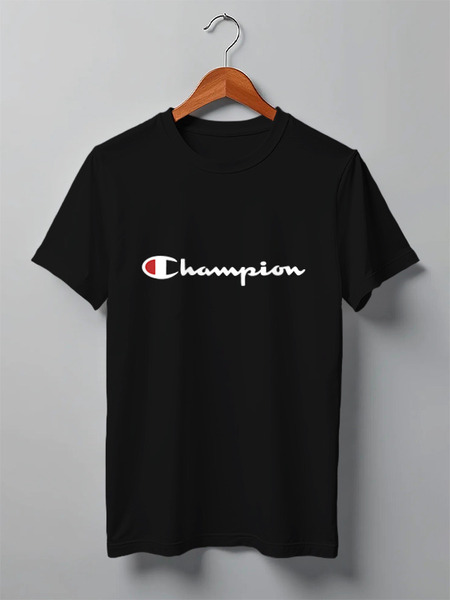 Заказать мужскую футболку в Москве. Футболка классическая Champion от DESIGNER   - готовые дизайны и нанесение принтов.