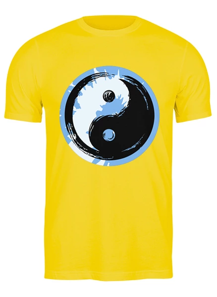 Заказать мужскую футболку в Москве. Футболка классическая Символ Инь-Ян от skynatural - готовые дизайны и нанесение принтов.