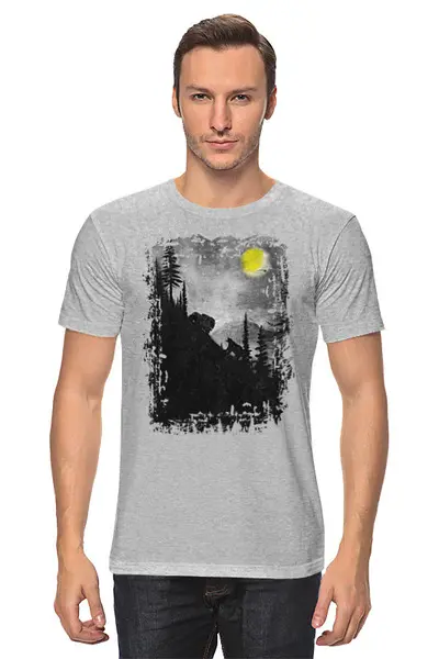 Заказать мужскую футболку в Москве. Футболка классическая Offroad от oneredfoxstore@gmail.com - готовые дизайны и нанесение принтов.