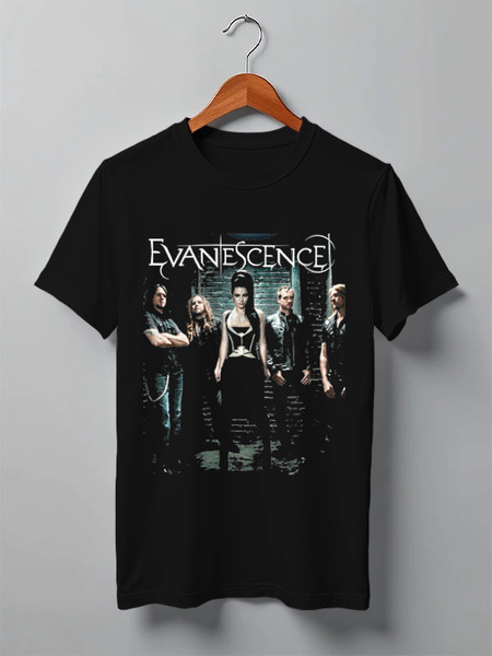 Заказать мужскую футболку в Москве. Футболка классическая Evanescence от Денис - готовые дизайны и нанесение принтов.