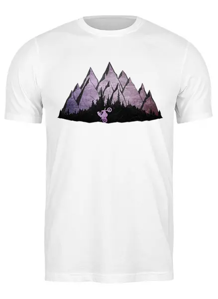 Заказать мужскую футболку в Москве. Футболка классическая Enduro Rider от oneredfoxstore@gmail.com - готовые дизайны и нанесение принтов.