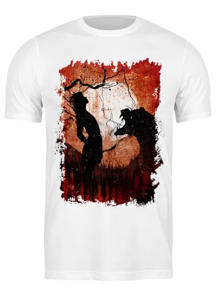 Заказать мужскую футболку в Москве. Футболка классическая Scream от oneredfoxstore@gmail.com - готовые дизайны и нанесение принтов.