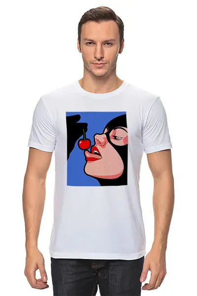 Заказать мужскую футболку в Москве. Футболка классическая Pop art от dizer - готовые дизайны и нанесение принтов.