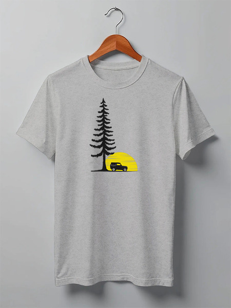 Заказать мужскую футболку в Москве. Футболка классическая  Offroad Expedition от oneredfoxstore@gmail.com - готовые дизайны и нанесение принтов.