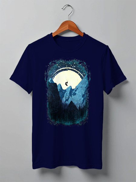 Заказать мужскую футболку в Москве. Футболка классическая Ski Drop от oneredfoxstore@gmail.com - готовые дизайны и нанесение принтов.