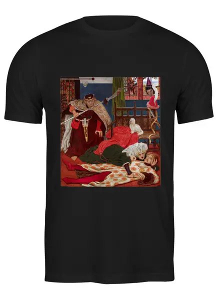 Заказать мужскую футболку в Москве. Футболка классическая Смерть сэра Тристрана от trend - готовые дизайны и нанесение принтов.