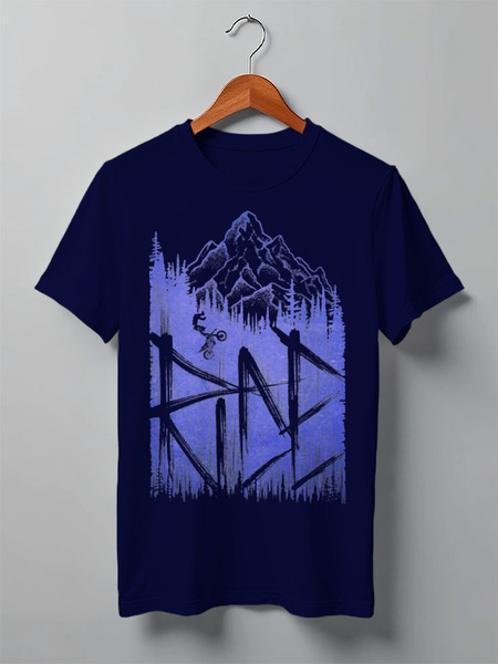Заказать мужскую футболку в Москве. Футболка классическая Ride Motocross от oneredfoxstore@gmail.com - готовые дизайны и нанесение принтов.