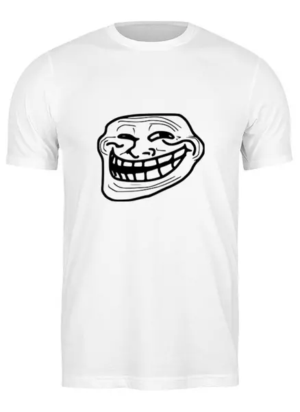Заказать мужскую футболку в Москве. Футболка классическая Mem смех от THE_NISE  - готовые дизайны и нанесение принтов.