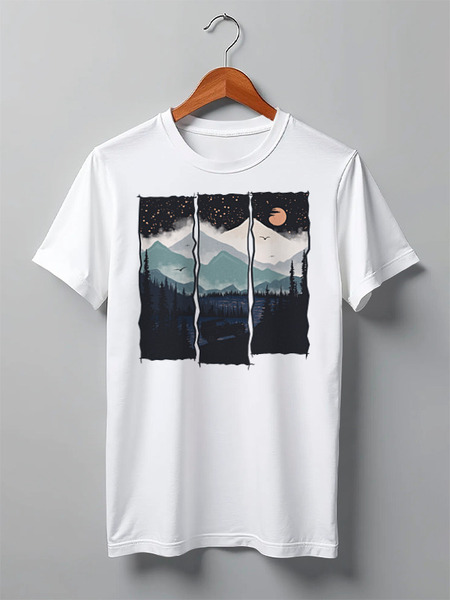Заказать мужскую футболку в Москве. Футболка классическая Offroad от oneredfoxstore@gmail.com - готовые дизайны и нанесение принтов.