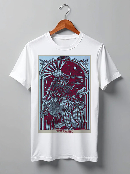 Заказать мужскую футболку в Москве. Футболка классическая Black Bird от fimdesigners - готовые дизайны и нанесение принтов.