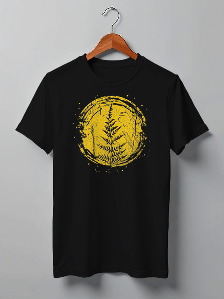 Заказать мужскую футболку в Москве. Футболка классическая Moon Fern от oneredfoxstore@gmail.com - готовые дизайны и нанесение принтов.