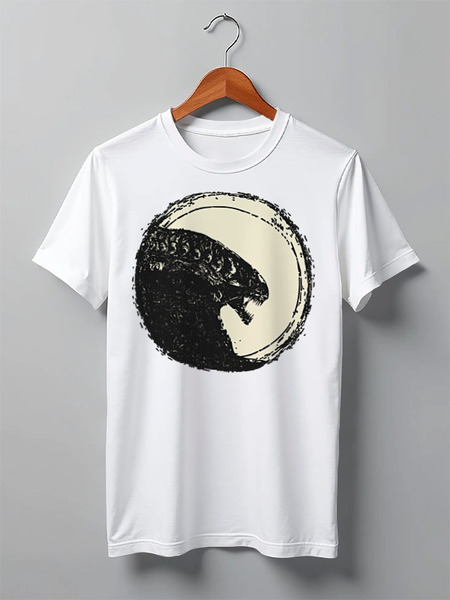Заказать мужскую футболку в Москве. Футболка классическая Aliens от oneredfoxstore@gmail.com - готовые дизайны и нанесение принтов.