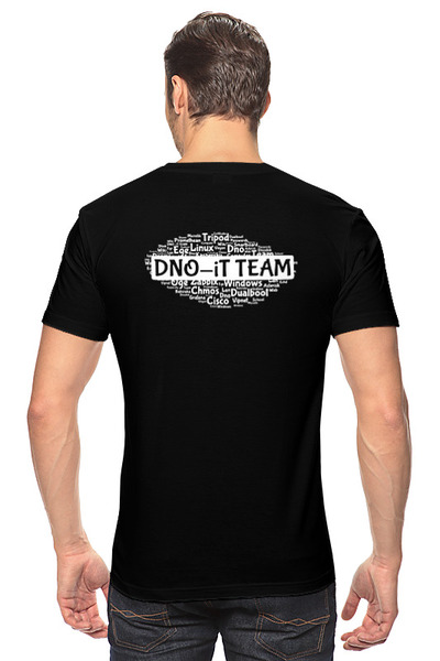 Заказать мужскую футболку в Москве. Футболка классическая DNO iT Team от DNO-iT  - готовые дизайны и нанесение принтов.
