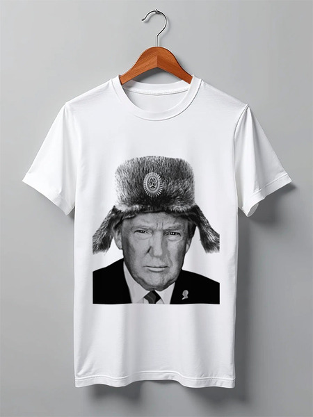 Заказать мужскую футболку в Москве. Футболка классическая TRUMP by K.Karavaev от Design Ministry - готовые дизайны и нанесение принтов.