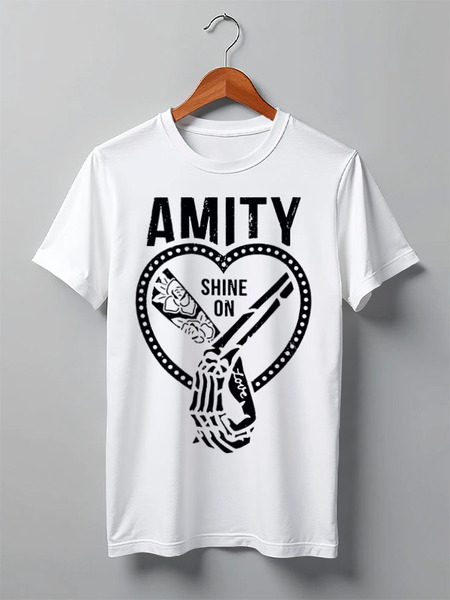 Заказать мужскую футболку в Москве. Футболка классическая Amity shine on от Kostya  - готовые дизайны и нанесение принтов.
