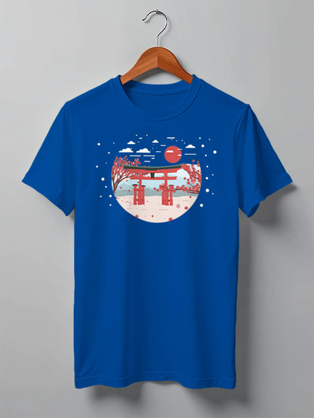 Заказать мужскую футболку в Москве. Футболка классическая Japan от oneredfoxstore@gmail.com - готовые дизайны и нанесение принтов.
