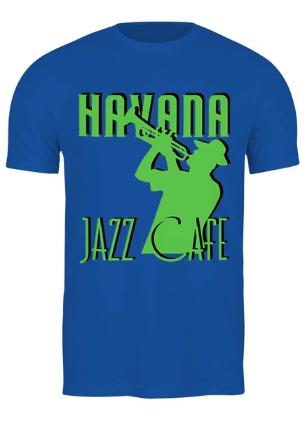 Заказать мужскую футболку в Москве. Футболка классическая Havana jazz cafe 2 от timurcarlov@yandex.ru - готовые дизайны и нанесение принтов.