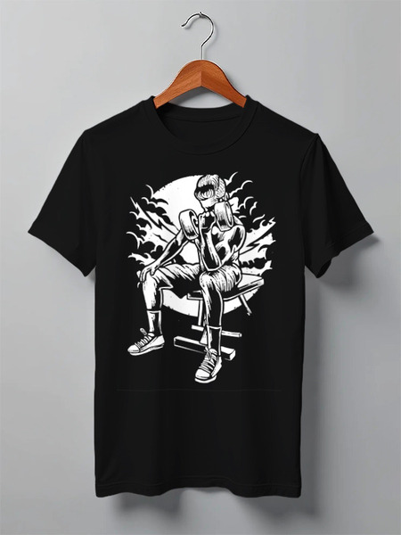 Заказать мужскую футболку в Москве. Футболка классическая Oldschool от oneredfoxstore@gmail.com - готовые дизайны и нанесение принтов.