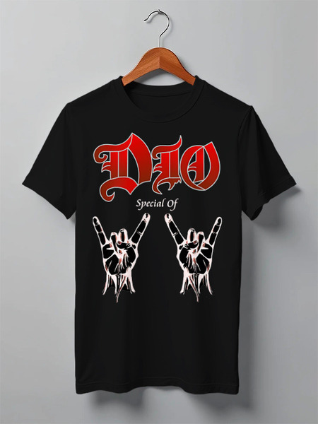 Заказать мужскую футболку в Москве. Футболка классическая Ronnie James Dio от Leichenwagen - готовые дизайны и нанесение принтов.
