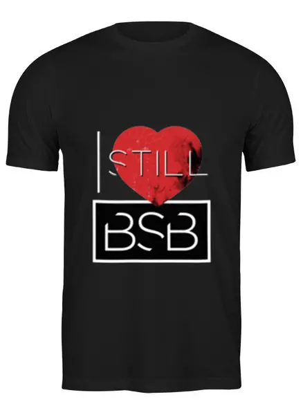 Заказать мужскую футболку в Москве. Футболка классическая I Still Love BSB от BackStreet Boys - готовые дизайны и нанесение принтов.