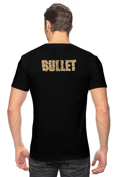 Заказать мужскую футболку в Москве. Футболка классическая Bullet Band от Leichenwagen - готовые дизайны и нанесение принтов.