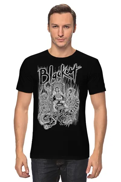Заказать мужскую футболку в Москве. Футболка классическая Art Horror от Leichenwagen - готовые дизайны и нанесение принтов.