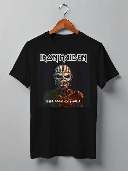 Заказать мужскую футболку в Москве. Футболка классическая Iron Maiden Band от Leichenwagen - готовые дизайны и нанесение принтов.