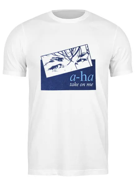 Заказать мужскую футболку в Москве. Футболка классическая a-ha / Take On Me от OEX design - готовые дизайны и нанесение принтов.