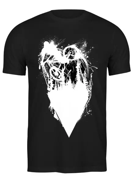 Заказать мужскую футболку в Москве. Футболка классическая Mountain Bike от oneredfoxstore@gmail.com - готовые дизайны и нанесение принтов.