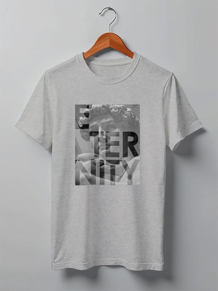 Заказать мужскую футболку в Москве. Футболка классическая Eternity от Tatutati - готовые дизайны и нанесение принтов.