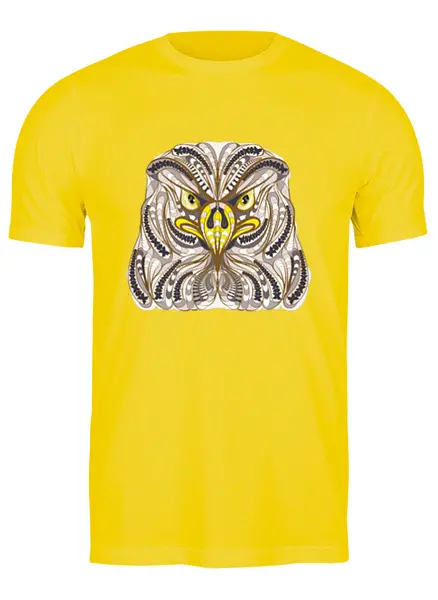 Заказать мужскую футболку в Москве. Футболка классическая Ethnic eagle от T-shirt print  - готовые дизайны и нанесение принтов.