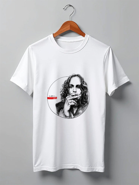 Заказать мужскую футболку в Москве. Футболка классическая "Star Eyes Collection": Ville Valo от Octopuslabel - готовые дизайны и нанесение принтов.