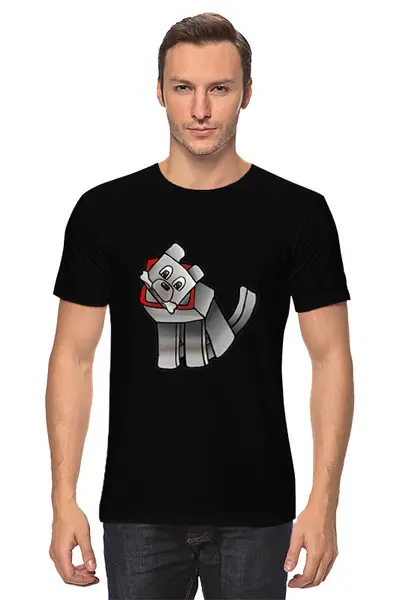 Заказать мужскую футболку в Москве. Футболка классическая Minecraft  от cherdantcev - готовые дизайны и нанесение принтов.